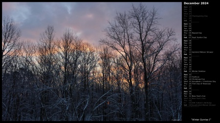 Winter Sunrise I