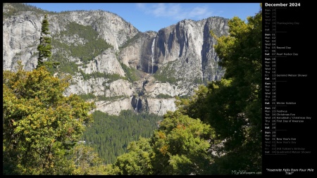 Yosemite Falls from Four Mile Trail