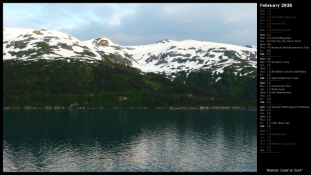 Alaskan Coast at Dusk