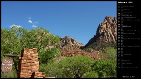 Entrance to Zion