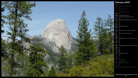 Half Dome from Panorama Trail II