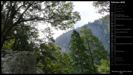 Morning on the Trail to Vernal Falls