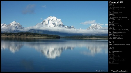 Mount Moran Reflection