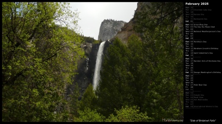 Side of Bridalveil Falls