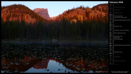 Sunrise at Nymph Lake I