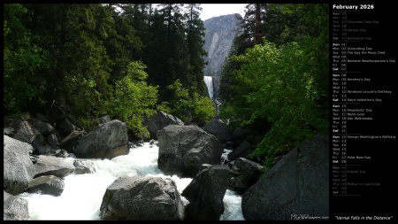 Vernal Falls in the Distance