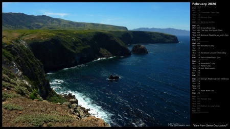 View from Santa Cruz Island