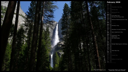 Yosemite Falls and Woods