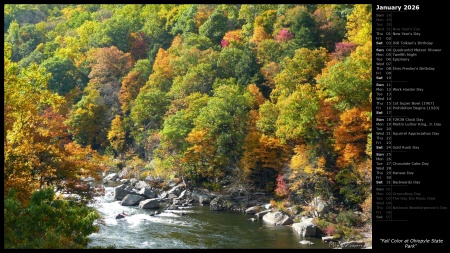 Fall Color at Ohiopyle State Park