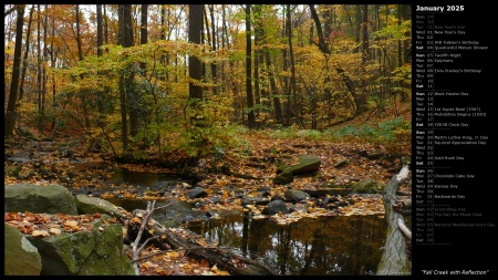 Fall Creek with Reflection