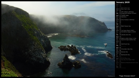 Foggy Anacapa Island