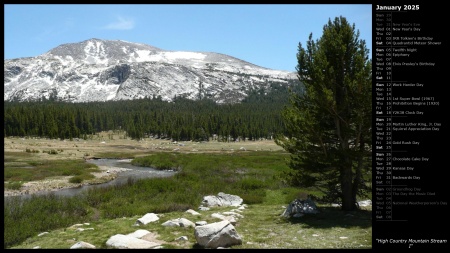 High Country Mountain Stream I