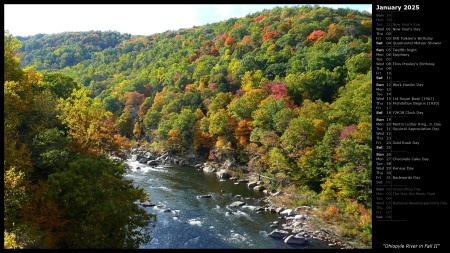 Ohiopyle River in Fall II