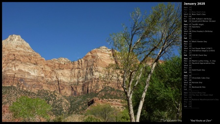 Red Rocks at Zion