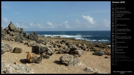 Rock Monuments on Aruban Coast