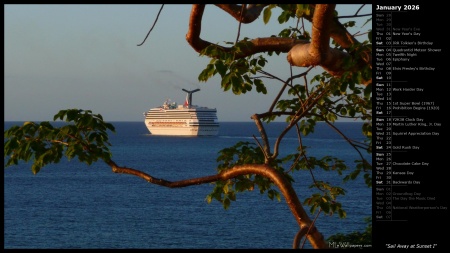 Sail Away at Sunset I