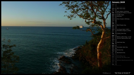 Sail Away at Sunset II