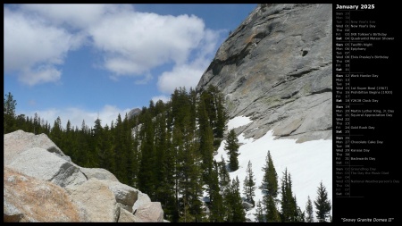 Snowy Granite Domes II