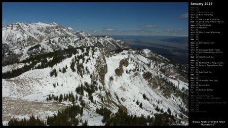 Snowy Peaks of Grand Teton Mountains I