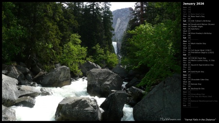 Vernal Falls in the Distance