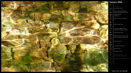 Water from Hot Springs