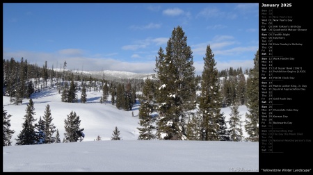 Yellowstone Winter Landscape