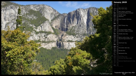 Yosemite Falls from Four Mile Trail