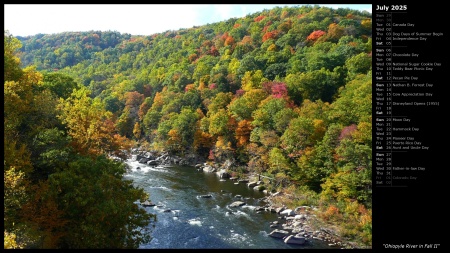 Ohiopyle River in Fall II