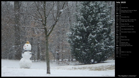 The Neighbor's Snowman