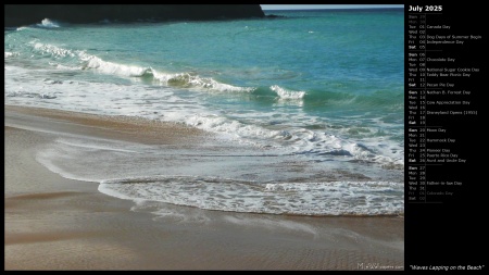 Waves Lapping on the Beach