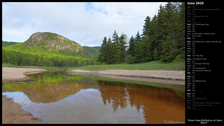 Great Head Reflection at Sand Beach