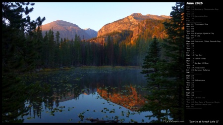 Sunrise at Nymph Lake II