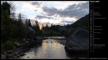 Big Thompson River at Sunrise