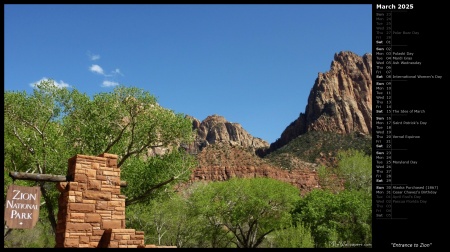 Entrance to Zion