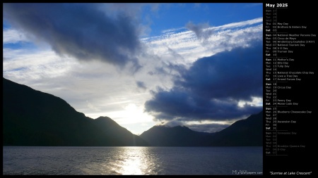 Sunrise at Lake Crescent