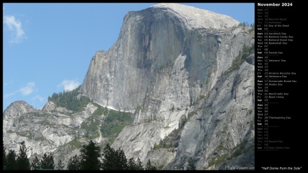 Half Dome from the Side