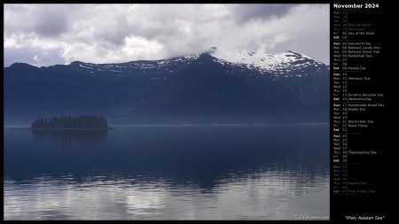 Misty Alaskan Sea