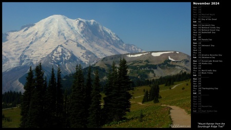 Mount Rainier from the Sourdough Ridge Trail