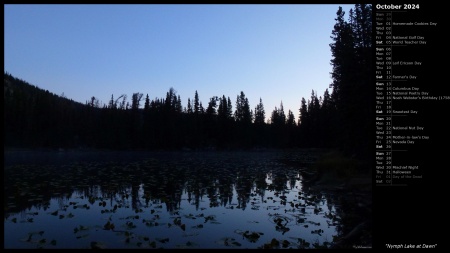 Nymph Lake at Dawn