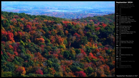 MLeWallpapers.com - Appalachian Mountains in Fall (Calendar)