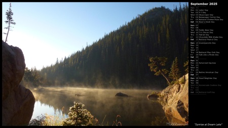 Sunrise at Dream Lake