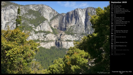 Yosemite Falls from Four Mile Trail