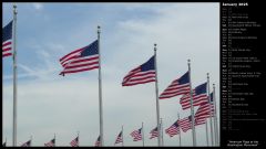 American Flags at the Washington Monument