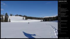 Snowshoeing in Yellowstone