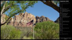 American Flag in Zion National Park II