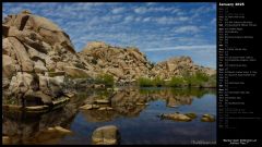 Barker Dam Reflection at Joshua Tree I