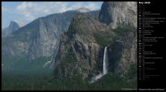 Bridalveil Falls and Half Dome