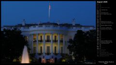 Christmas White House at Night