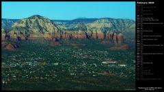 Sedona and Coffee Pot Rock from Above