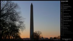 Washington Monument at Sunset